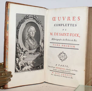 Oeuvres complettes (sic) de M. De Saint-Foix, Historiographe des Ordres du Roi.