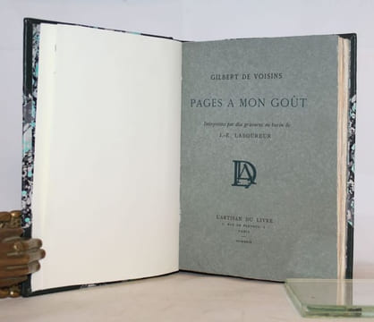 Pages à mon goût.. [LABOUREUR] - GILBERT DE VOISINS (Auguste).