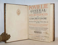 Pouillié Général contenant les bénéfices de l'Archesche de Rouen. Et des diocèses d'Avranches, Bayeux, Coutance, Evreux, Lisieux, Seez.