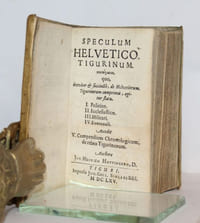 Speculum Helvetico-Tigurinum: pentagonon, quo, breviter & succinctè, de Helvetiorum, Tigurinorum cumprimis, agitur statu . I: Politica -- II: Ecclesiastico -- III: Militari -- IV: Eventuali -- Accedit V: Compendium Chronologicum, de rebus Tigurinorum.