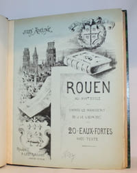Rouen au XVI ème siècle, d'après le manuscrit de Jacques Le Lieur (1525).