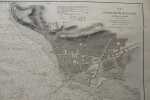 Plan de l'embouchure de la Seine (environs du Havre) levé en 1875.. ESTIGNARD ET POIX (Ingénieurs Géographes).