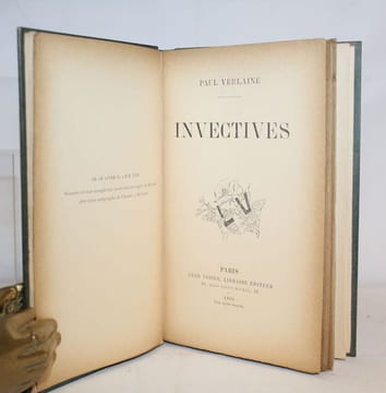 Invectives.. VERLAINE (Paul).