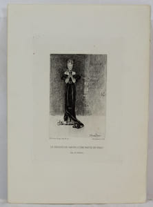 Neuf eaux-fortes pour illustrer Les Diaboliques de J. Barvey d'Aurevilly dessinées et gravées par Félicien Rops.