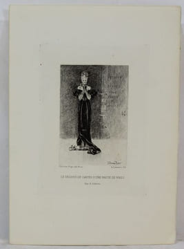 Neuf eaux-fortes pour illustrer Les Diaboliques de J. Barvey d'Aurevilly dessinées et gravées par Félicien Rops.. [BARBEY D'AUREVILLY] ROPS ...