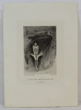 Neuf eaux-fortes pour illustrer Les Diaboliques de J. Barvey d'Aurevilly dessinées et gravées par Félicien Rops.. [BARBEY D'AUREVILLY] ROPS ...