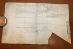 Document manuscrit sign&eacute; Gaston.. ORLEANS (Gaston duc d').