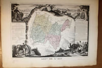 Atlas national illustré des 89 départements et des possessions de la France. Divisé par Arrondissements, Cantons et Communes avec le tracé de toutes les routes, chemins de fer et canaux.
