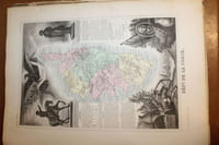 Atlas national illustré des 89 départements et des possessions de la France. Divisé par Arrondissements, Cantons et Communes avec le tracé de toutes les routes, chemins de fer et canaux.
