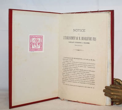 Notice sur l'établissement de M. Besselièvre fils, fabricant d'indiennes à Maromme (Seine-Inférieure). - Participation des ouvriers aux bénéfices du ...