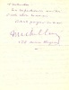 Lettre autographe signée, 7 juillet 1919, à Maurice Bernhardt ; 3 pages et demi (181 x 137), pliure au centre du document.. CARRÉ, Michel-Antoine.