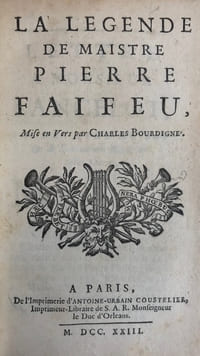 La Légende de Maistre Pierre Faifeu, mise en vers par Charles Bourdigné. - Suivi de Poésies diverses de Jehan de Molinet, chanoine de Valenciennes.