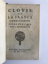 Clovis ou la France chrestienne. Poëme Héroïque.