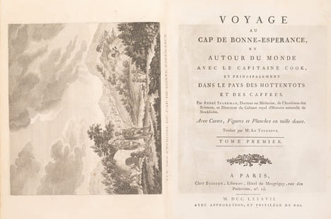 Voyage au Cap de Bonne-Espérance, et autour du monde avec le capitaine Cook et principalement dans le pays des Hottentots et des Caffres.. SPARRMAN, ...