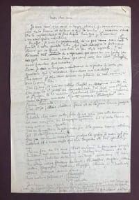 Divers écrits de jeunesse. — Ensemble de 16 documents manuscrits autographes de formats très divers, rédigés entre 1923 et 1928.