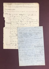 Divers écrits de jeunesse. — Ensemble de 16 documents manuscrits autographes de formats très divers, rédigés entre 1923 et 1928.