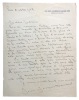 Ensemble de 4 lettres autographes signées adressées à Madeleine Renaud.. [RENAUD, Madeleine].[BERNARD, Jean-Jacques.] — [GRANVAL, Charles.] — ...