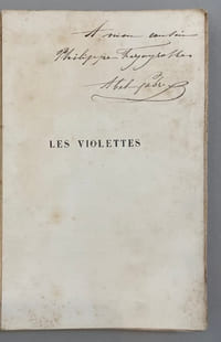 Les Violettes, élégies et poèmes.