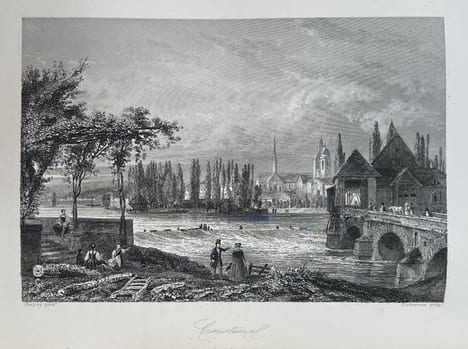 Les Bords du Rhin.. GUINOT Eugène