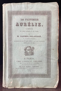 La Princesse Aurélie, Comédie en cinq actes et en vers.