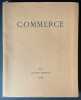 Commerce. Cahiers Trimestriels. XIII. 1927.. VALÉRY, Paul. - FARGUE, Léon-Paul. - LARBAUD, Valery.