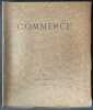 Commerce. Cahiers Trimestriels. XIV. Hiver 1927.. VALÉRY, Paul. - FARGUE, Léon-Paul. - LARBAUD, Valery.