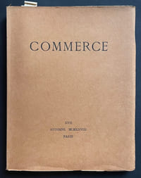 Commerce. Cahiers Trimestriels. XVII. Automne 1928.