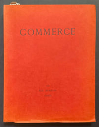 Commerce. Cahiers Trimestriels. XX. Été 1929.