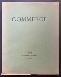 Commerce. Cahiers Trimestriels. XXIII. Printemps 1930.