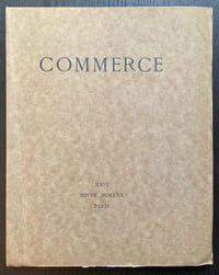 Commerce. Cahiers Trimestriels. XXVI. Hiver 1930.