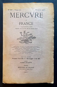 Mercure de France. n°380. 16 avril 1913.