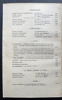 La Nouvelle Revue Française. 1er décembre 1957. n°60.