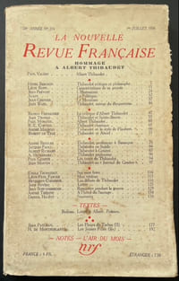 La Nouvelle Revue Française. 1er juillet 1936. n°274.