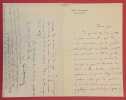 Lettre autographe signée, (Septembre 1895), à Maurice Edmond Saillant, dit Curnonsky.. COLETTE, Sidonie-Gabrielle.