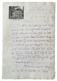 Lettre autographe signée, (Lons-le-Saulnier, entre 1895 et 1906), à Maurice Edmond Saillant, dit Curnonsky