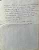Lettre autographe signée, (Septembre 1941), à Maurice Edmond Saillant, dit Curnonsky. . COLETTE, Sidonie-Gabrielle.