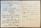 Lettre autographe signée, le 5 juin 1914, 3 pages in-12 : 149 x 112, sur papier à lettre à l’en-tête du 19, avenue Mac Mahon – Wagram 91-50, ...