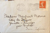 Lettre autographe signée, le 5 juin 1914, 3 pages in-12 : 149 x 112, sur papier à lettre à l’en-tête du 19, avenue Mac Mahon – Wagram 91-50, accompagnée de son enveloppe timbrée à la date du 5 juin 1914.