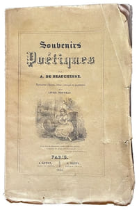 Souvenirs poétiques.