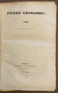 Pierre Gringoire. Vers.
