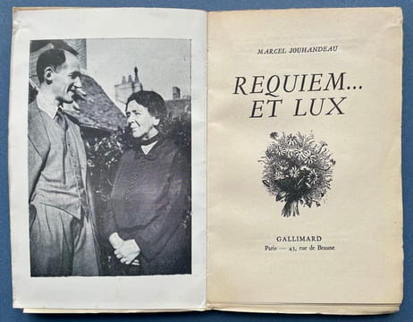 Requiem… et Lux. . JOUHANDEAU, Marcel.