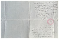 Lettre autographe signée de Colette à son amie Marguerite Moreno, sur une lettre de Georges Zeller datée du 11 août 1926.