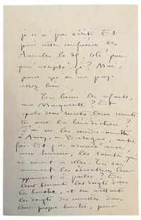 Lettre autographe signée, à son amie Marguerite Moreno.