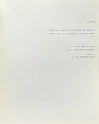 Degottex. L'oeuvre de Jean Degottex et la question du tableau.