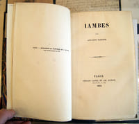 Iambes par Auguste Barbier. 
