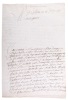 L.A.S. de Champlastreux, de Metz, ce 13 juin 1645, 3 pages in-4 (310 x 205), restes de cachet de cire.. MOLÉ, Mathieu, Seigneur de Champlatreux.