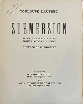 Submersion.. TOULOUSE-LAUTREC, Henri de.