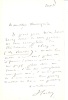Lettre autographe signée.. SARDOU Victorien (1831-1908), auteur dramatique français