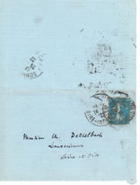 Lettre autographe signée.