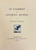 Le tourment de Jacques Rivi&egrave;re.. MAURIAC (Fran&ccedil;ois)